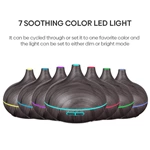 KC-D222 550 mL Humidifier with Timed Mist Modes and RGB Ambient Light