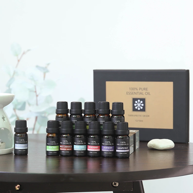 TOP 12 10ml Pure Essential Oil Set NO.:EO12