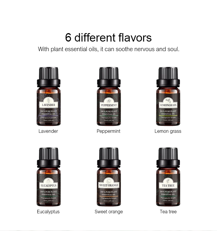 TOP 6 10ml Pure Essential Oil NO.:EOS006