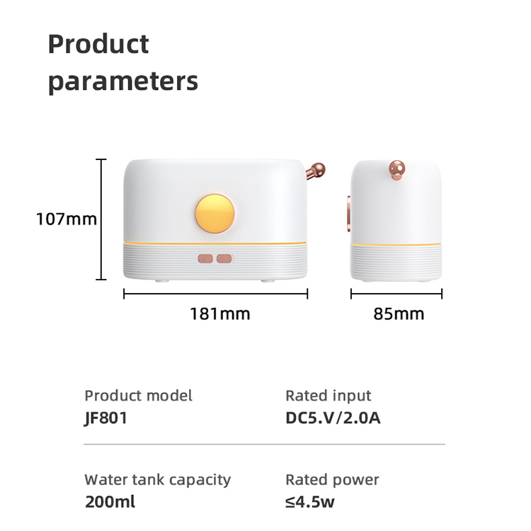 Aroma Diffuser KC026（200ml）, RGB flame Aroma diffuser, USB Ultrasonic