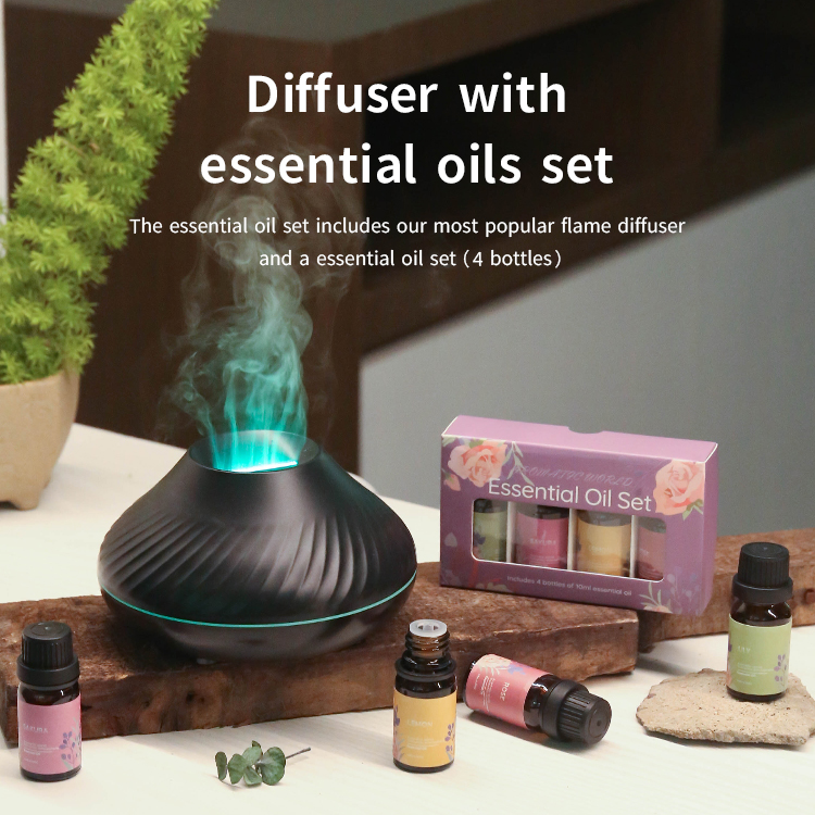 Volcano Aroma Diffuser With Essential Oil DQ705 Set, Volcano aroma