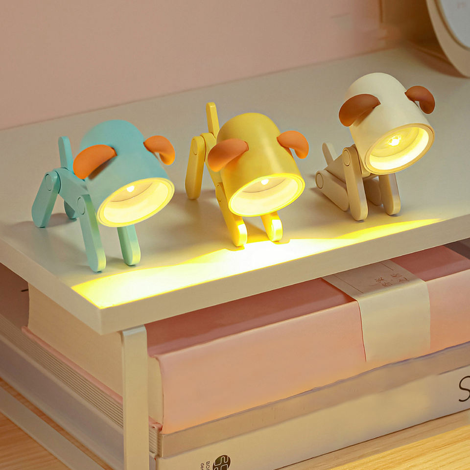 Cute puppy table lamp