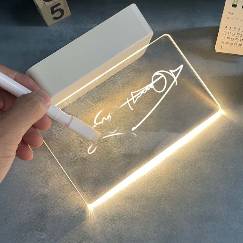Acrylic Diy Luminous Note Board Light