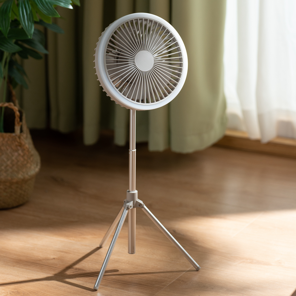 Camping Fan Rechargeable Battery Solar Fan For Outside