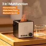 KC-D706 Simulated Flame Aromatherapy Diffuser (White Noise Player & Bluetooth Speaker)