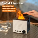 KC-D706 Simulated Flame Aromatherapy Diffuser (White Noise Player & Bluetooth Speaker)