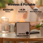 KC-D706 Simulated Flame Aromatherapy Diffuser (White Noise Player & Bluetooth Speaker)