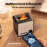 KC-D706 Simulated Flame Aromatherapy Diffuser (White Noise Player & Bluetooth Speaker)