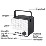 KC-D706 Simulated Flame Aromatherapy Diffuser (White Noise Player & Bluetooth Speaker)