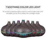 KC-D222 550 mL Humidifier with Timed Mist Modes and RGB Ambient Light