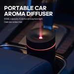 KC-D713 Cordless Car Aroma Diffuser with Flame and Color-Changing LED Light