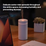 KC-D713 Cordless Car Aroma Diffuser with Flame and Color-Changing LED Light