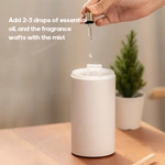 KC-D713 Cordless Car Aroma Diffuser with Flame and Color-Changing LED Light