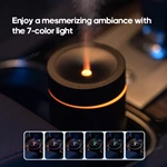 KC-D713 Cordless Car Aroma Diffuser with Flame and Color-Changing LED Light