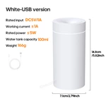 KC-D713 Cordless Car Aroma Diffuser with Flame and Color-Changing LED Light