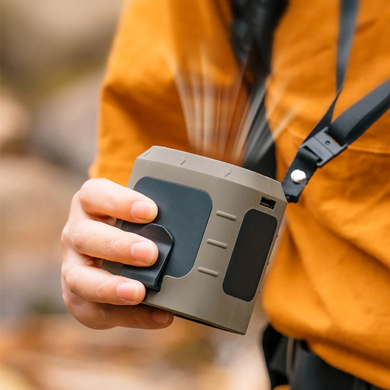 KC-F222  Rechargeable Outdoor Waist Fan with Power Bank