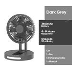 KC-F227 Foldable Silent Desk Fan