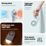 KC-F235 Mini Handheld Fan with Night Light