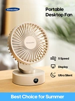 KC-F231 Quiet Desktop Fan with Digital Display