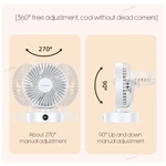 KC-F231 Quiet Desktop Fan with Digital Display