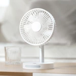 KC-F228 Rechargeable Silent Desk Fan with Night Light and Adjustable Tilt
