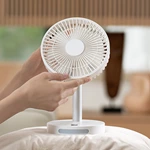 KC-F228 Rechargeable Silent Desk Fan with Night Light and Adjustable Tilt