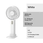 KC-F238 Handheld Fan with 100-Step Speed Control