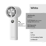 KC-F229A Handheld Cooling Fan with 100-Step Speed Control and Active Cooling Function