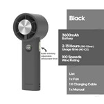 KC-F229A Handheld Cooling Fan with 100-Step Speed Control and Active Cooling Function