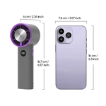 KC-F229A Handheld Cooling Fan with 100-Step Speed Control and Active Cooling Function