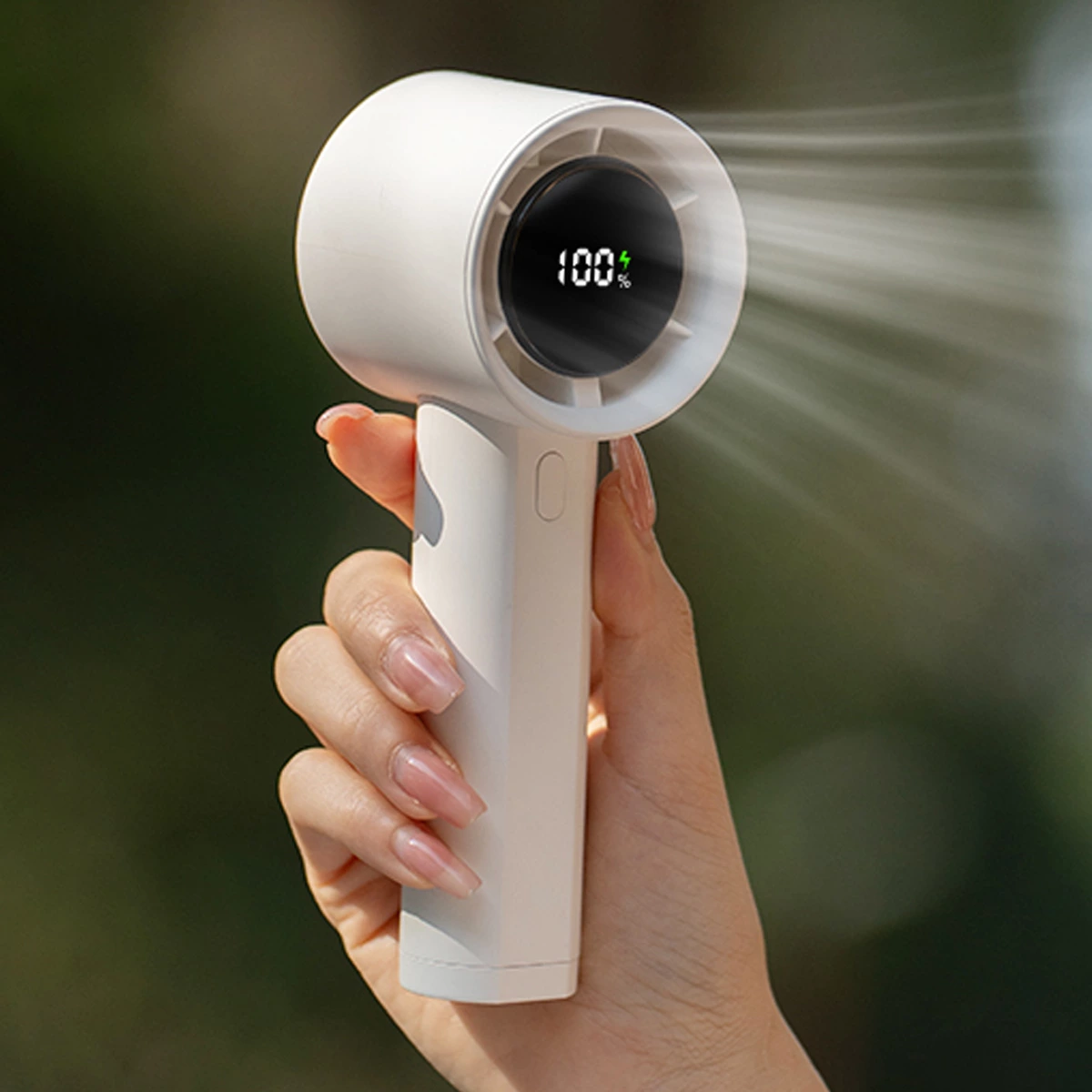 KC-F237 Handheld High-Speed Fan with Digital Display