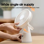 KC-F226 Rechargeable Silent Desk Fan with Sleek Design