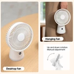 KC-F226 Rechargeable Silent Desk Fan with Sleek Design