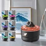 V76 Flame-Effect Humidifier and Aroma Diffuser with Jellyfish Spray and Remote Control
