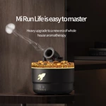 V76 Flame-Effect Humidifier and Aroma Diffuser with Jellyfish Spray and Remote Control