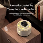 V76 Flame-Effect Humidifier and Aroma Diffuser with Jellyfish Spray and Remote Control