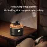 V76 Flame-Effect Humidifier and Aroma Diffuser with Jellyfish Spray and Remote Control