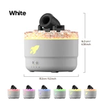 V76 Flame-Effect Humidifier and Aroma Diffuser with Jellyfish Spray and Remote Control