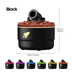 V76 Flame-Effect Humidifier and Aroma Diffuser with Jellyfish Spray and Remote Control