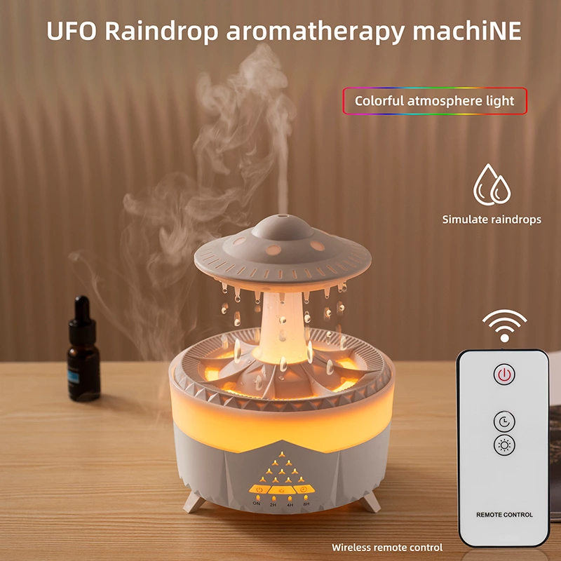 Revolutionize Your Space with the UFO Raindrop Aroma Diffuser