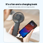 KC-F258 Foldable Handheld Fan with Power Output
