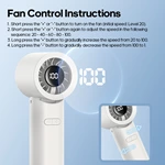 KC-F263 Handheld High-Speed Fan