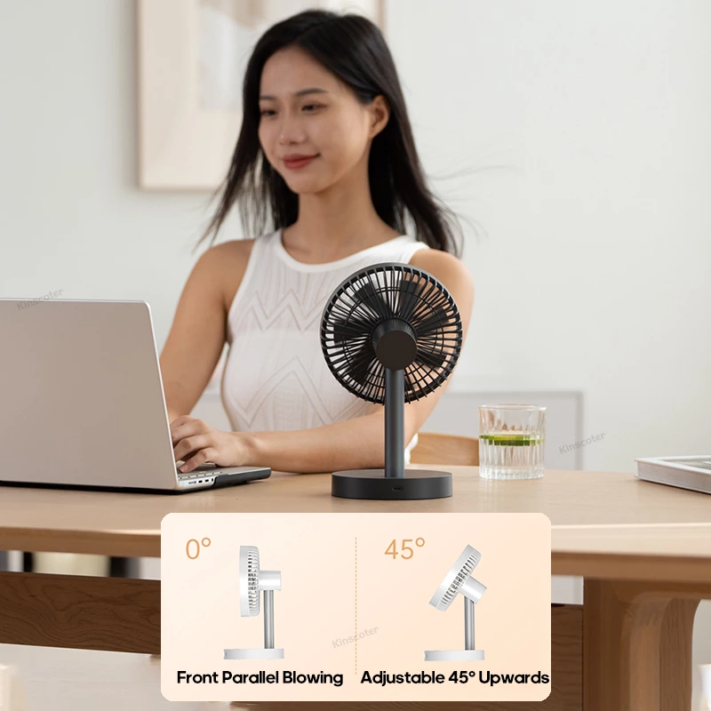 Desktop fan: a desktop cooling companion with both battery life and lighting