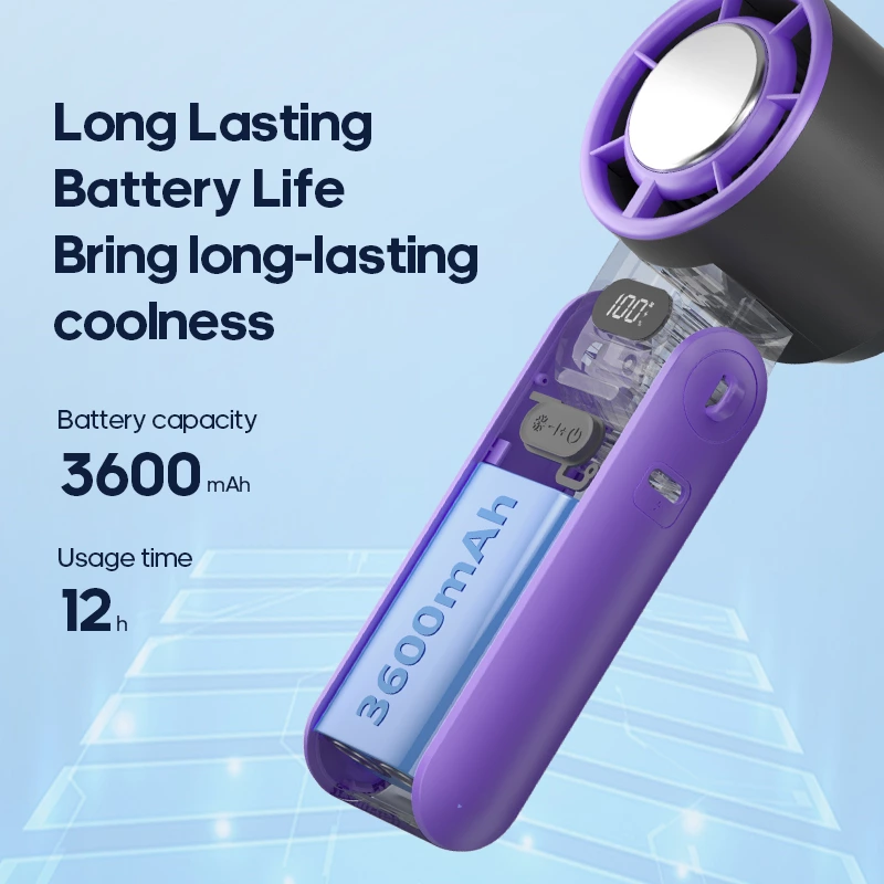 Summer cooling black technology: iced handheld fans bring coolness within reach