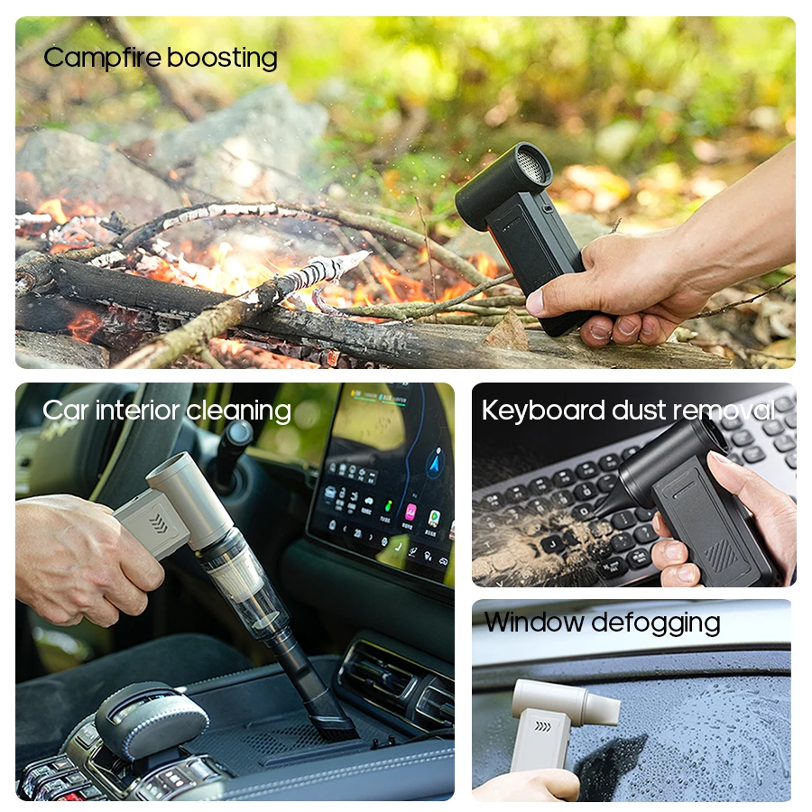 All-round 8000mAh violent turbo fan - multi-scene tool assistant