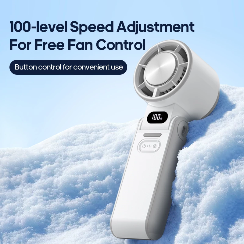 Summer cooling black technology: iced handheld fans bring coolness within reach