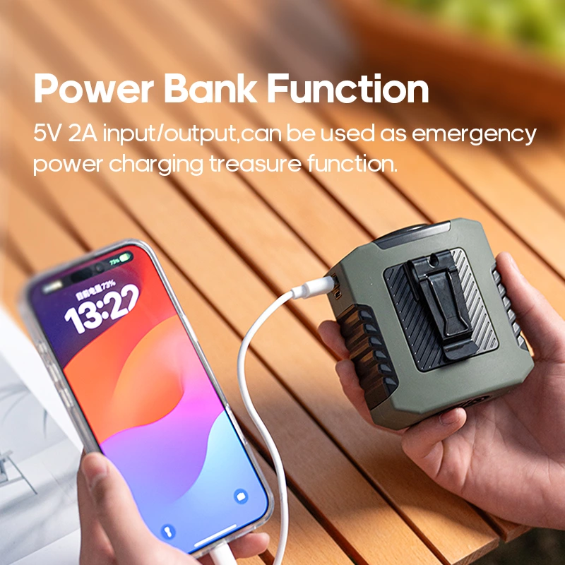 My Favorite Clip Waist Fan for Outdoor Work: 8000mAh,Lighting,Charging