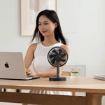 KC-F228 Rechargeable Silent Desk Fan with Night Light and Adjustable Tilt