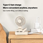 KC-F259 Silent Clip-On Fan with Portable Clip and Long Battery Life