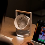 KC-F225 Desktop Circulation Fan with Wood-Grain Handle